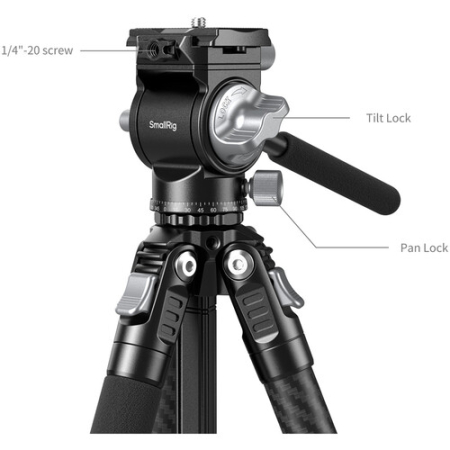 SmallRig 5885 CT-22 - przenośny statyw Carbon z głowicą video